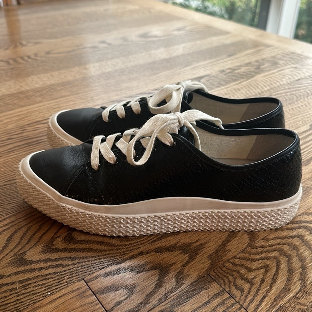 Dolce Vita Black and White Low-Top Sneakers